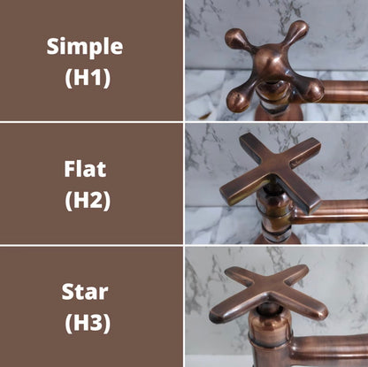 Moroccan Antique Copper Wall-Mounted Kitchen Faucet