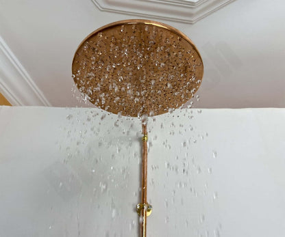 Antique Copper & Brass Industrial Shower