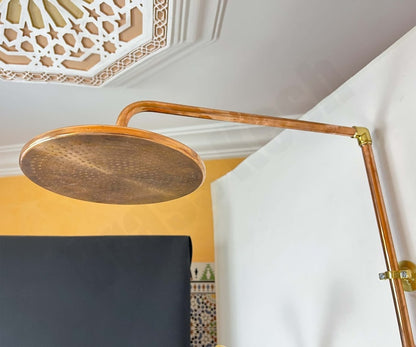 Antique Copper & Brass Industrial Shower