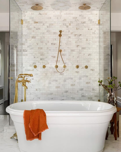 Revitalize your bathroom with this vintage-style shower system