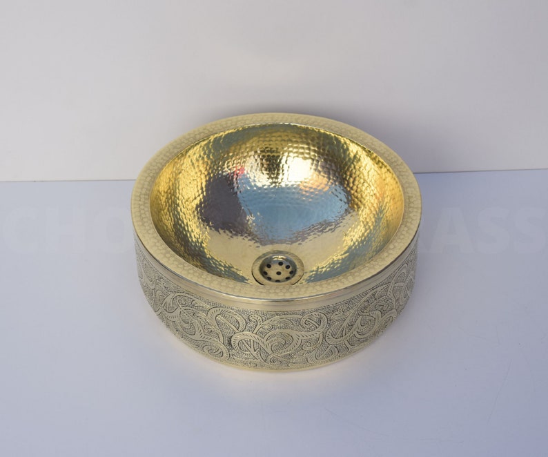 Polished Brass Swan Neck Vanity Tap