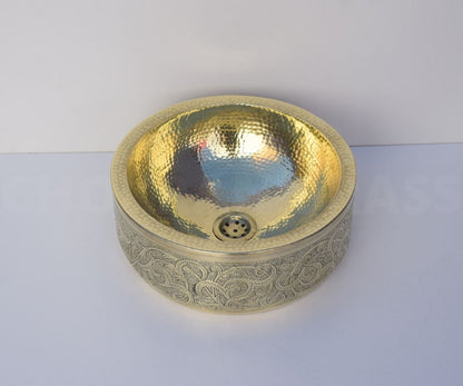 Polished Brass Swan Neck Vanity Tap