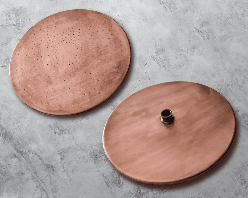 Artisan Unlacquered Copper &amp; Brass Rain Shower