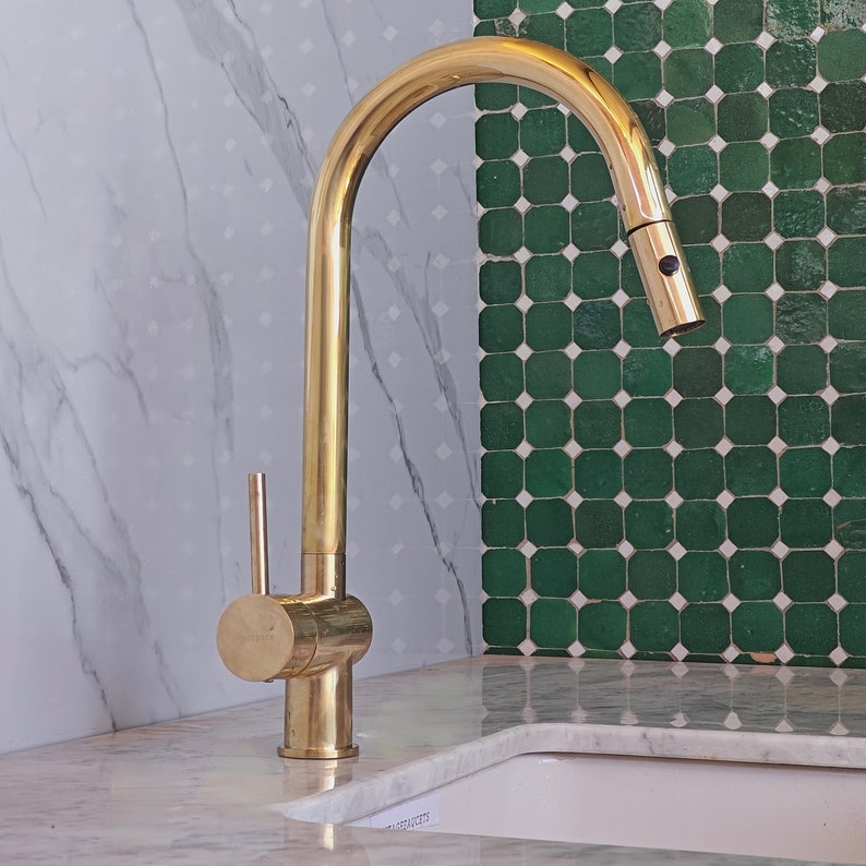 Pull Down Solid Brass Sink Faucet