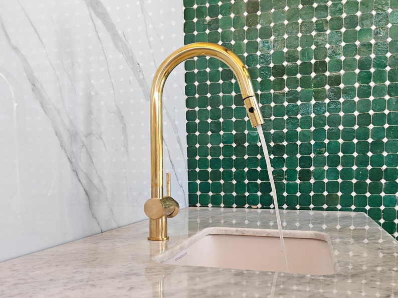 Pull Down Solid Brass Sink Faucet