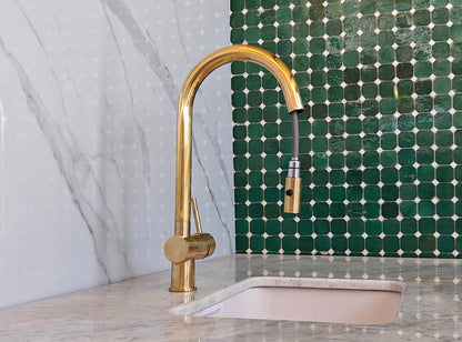 Pull Down Solid Brass Sink Faucet