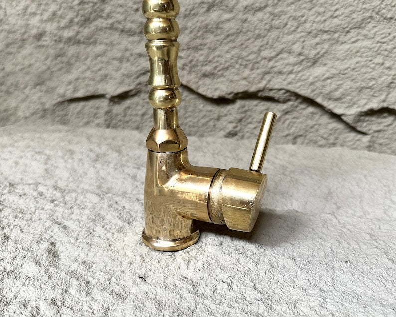 Artisan Brass Bamboo-Style Pillar Faucet