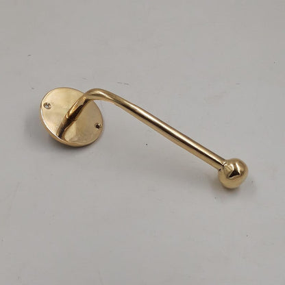 Solid Brass Bathroom Roll Holder  L-Shaped Toilet Paper Holder