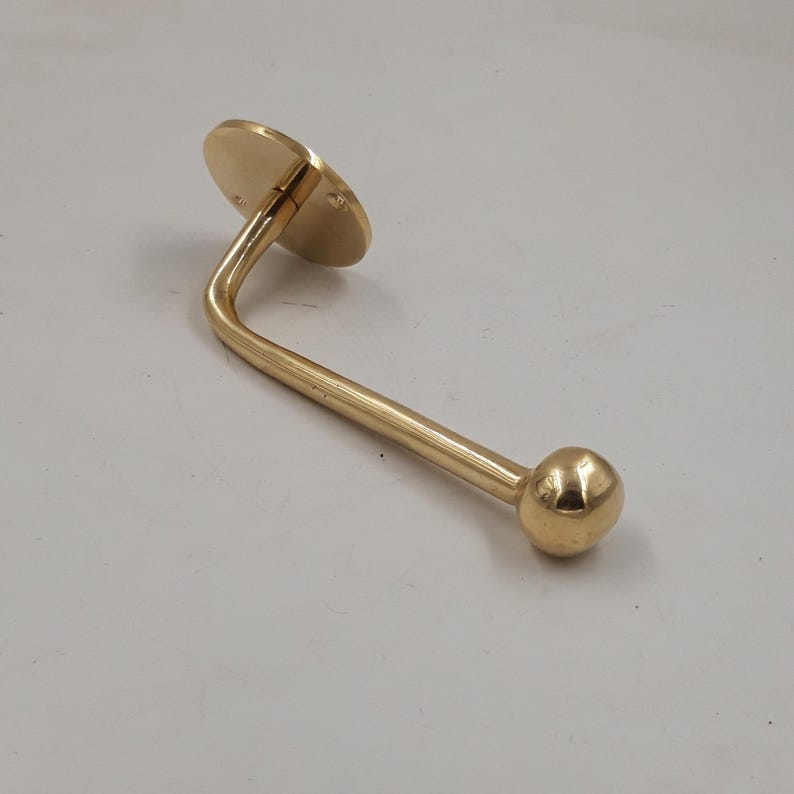 Solid Brass Bathroom Roll Holder  L-Shaped Toilet Paper Holder