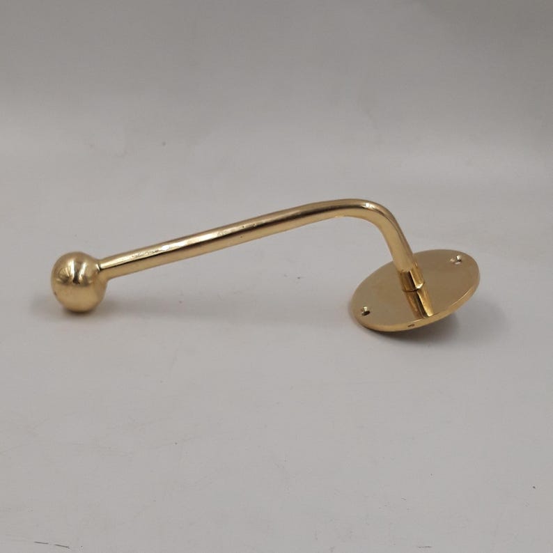 Solid Brass Bathroom Roll Holder  L-Shaped Toilet Paper Holder