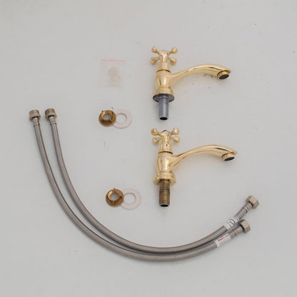 Polished Brass Widespread Bathroom Faucet