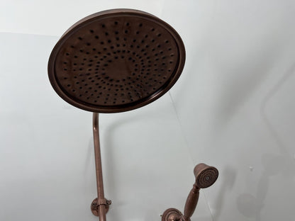 Modern Unlacquered Copper Concealed Set