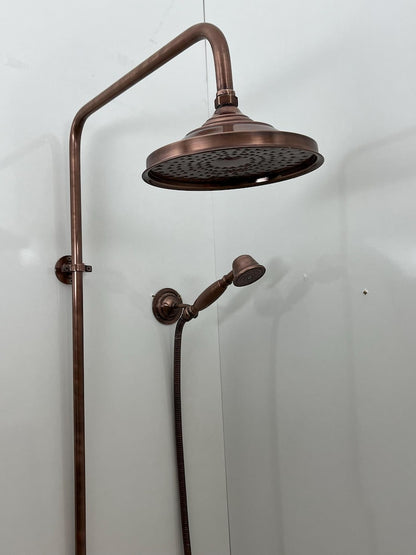 Modern Unlacquered Copper Concealed Set