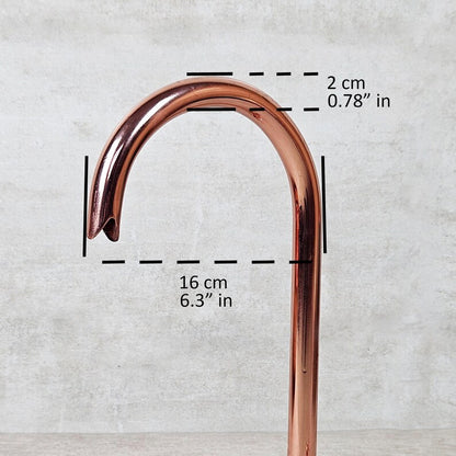 Polished Rose Copper Monobloc Faucet