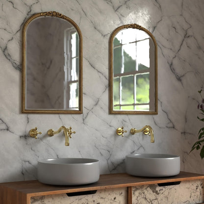 Wall Mounted Brass Bathroom Faucet
