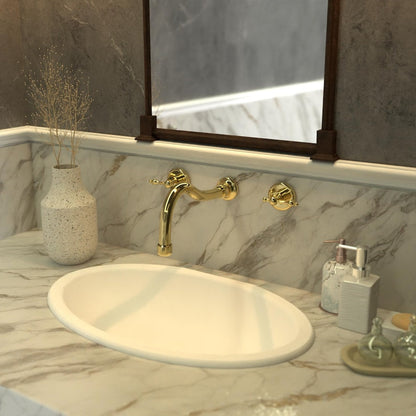 Wall Mounted Brass Bathroom Faucet