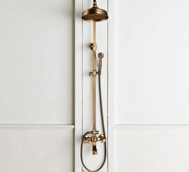 Antique Brass Shower System