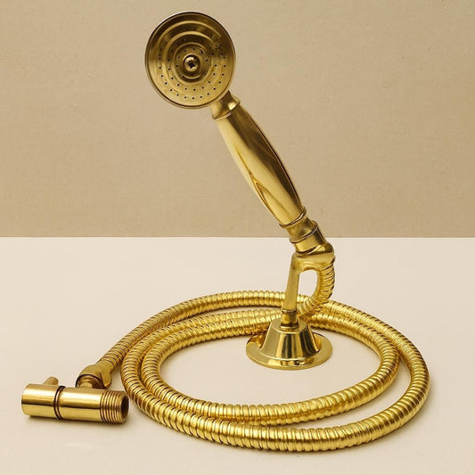 Unlacquered Brass Handheld Shower Kit