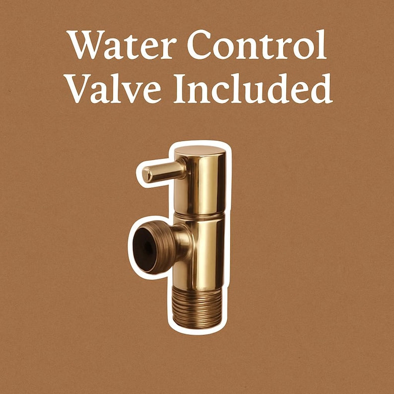Unlacquered Brass Handheld Shower Kit