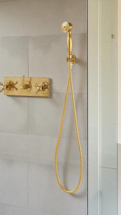 Modern Gold Concealed Rainfall Shower System