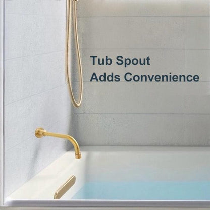 Artisan Unlacquered Brass Shower Collection