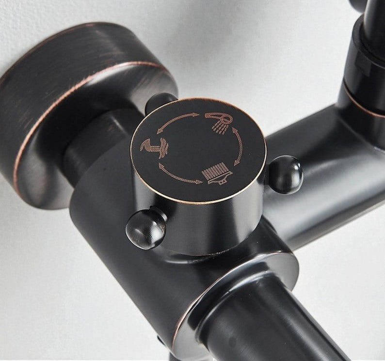 Antique Brass Rainfall System