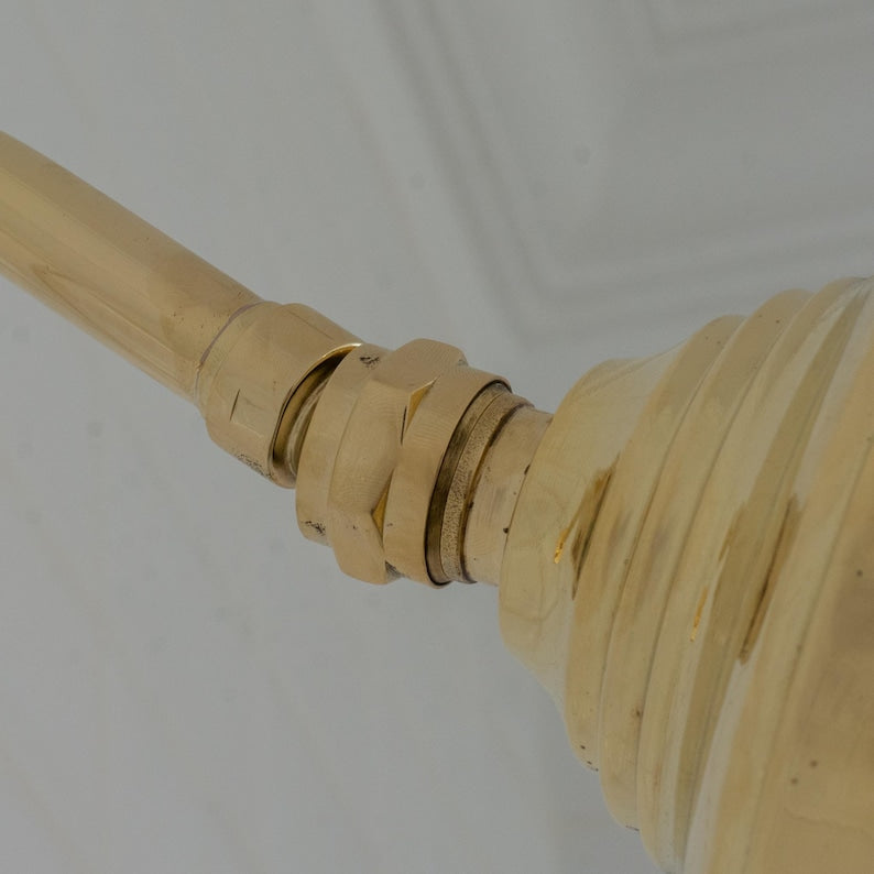 Luxury Minimalist Unlacquered Brass Shower System