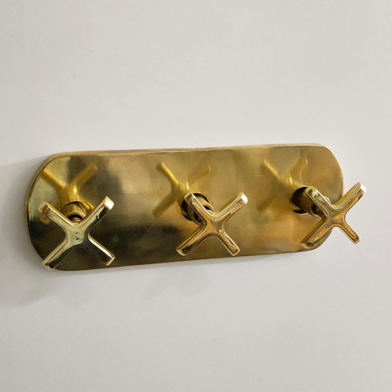 Artisan Unlacquered Brass Shower System with Curved Gooseneck Arm