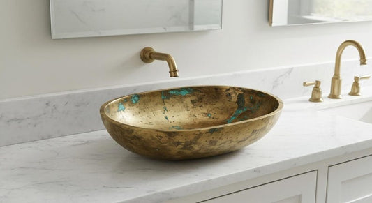Artisan Aged Brass Bathroom Sink