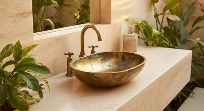 Artisan Aged Brass Bathroom Sink