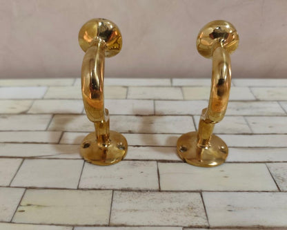 Unlacquered Brass Coat & Towel Hooks