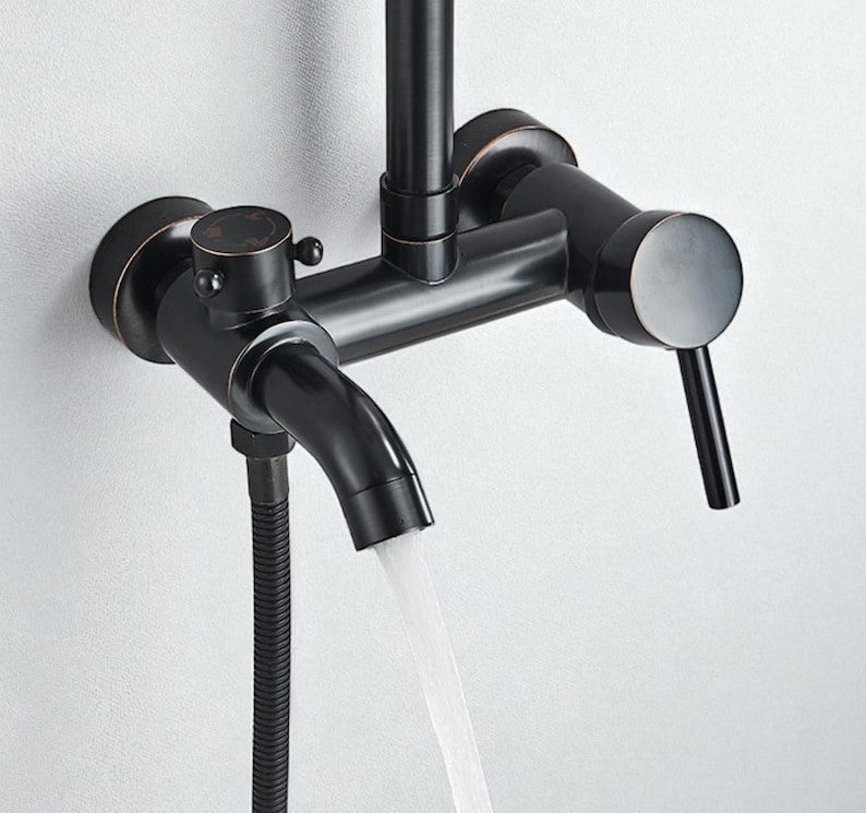 Antique Brass Rainfall System
