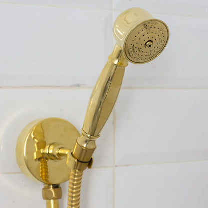 Luxury Minimalist Unlacquered Brass Shower System