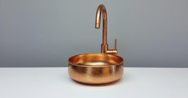 Hand-Hammered Copper Bowl