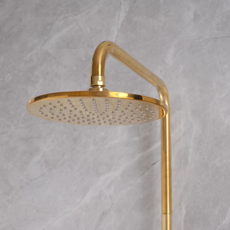 Exquisite Gold Complete Shower System: A Timeless Statement Piece