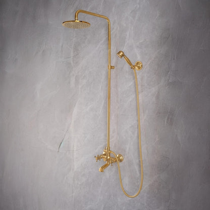 Exquisite Gold Complete Shower System: A Timeless Statement Piece