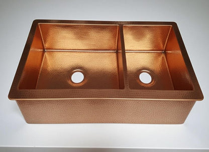 Modern Matte Brass Apron-Front Sink in Brushed Gold