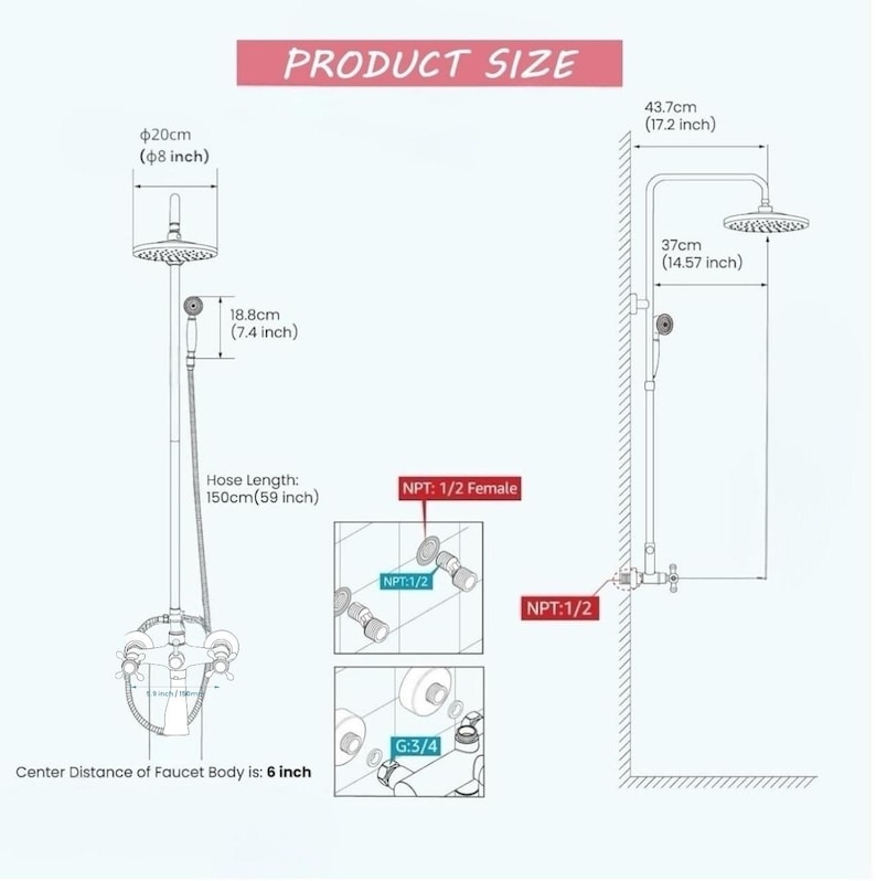 Exquisite Gold Complete Shower System: A Timeless Statement Piece