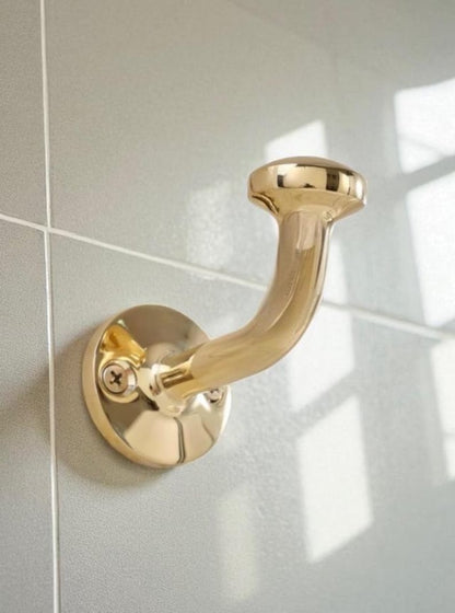Unlacquered Solid Brass Wall Hooks