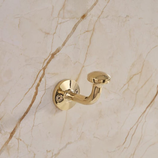 Unlacquered Solid Brass Wall Hooks
