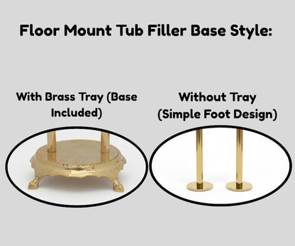 Hammered Brass Bathtub Faucet