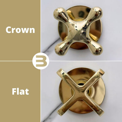 Unlacquered Brass Round Shower System