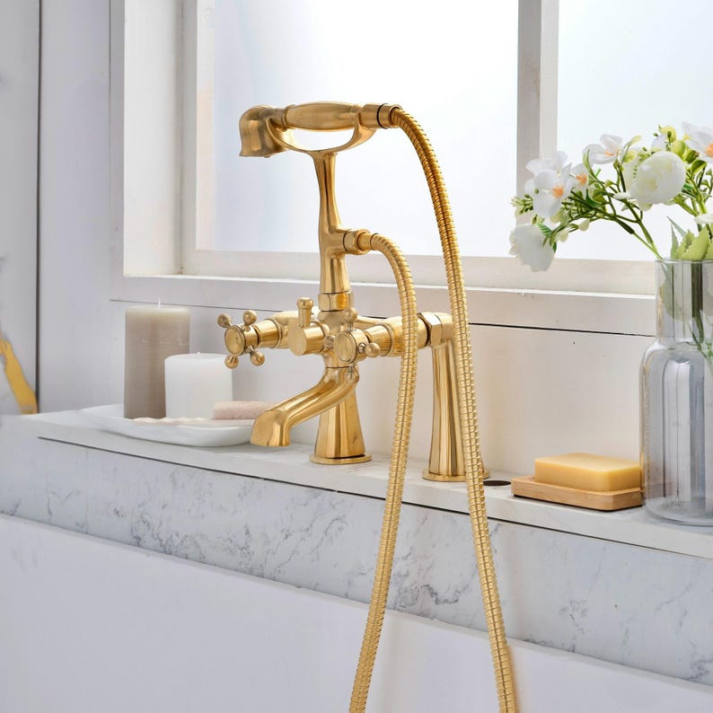 Artisan Unlacquered Copper & Brass Shower Collection