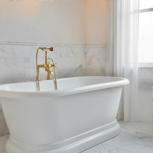 Artisan Unlacquered Copper & Brass Shower Collection