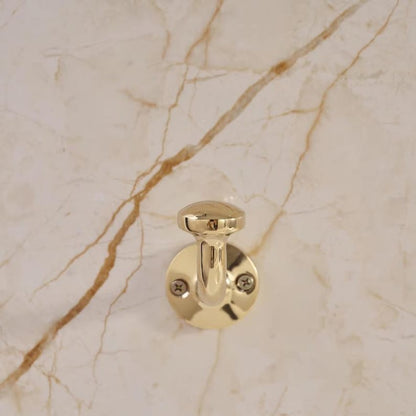 Unlacquered Solid Brass Wall Hooks