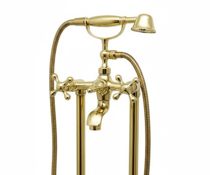 Hammered Brass Bathtub Faucet