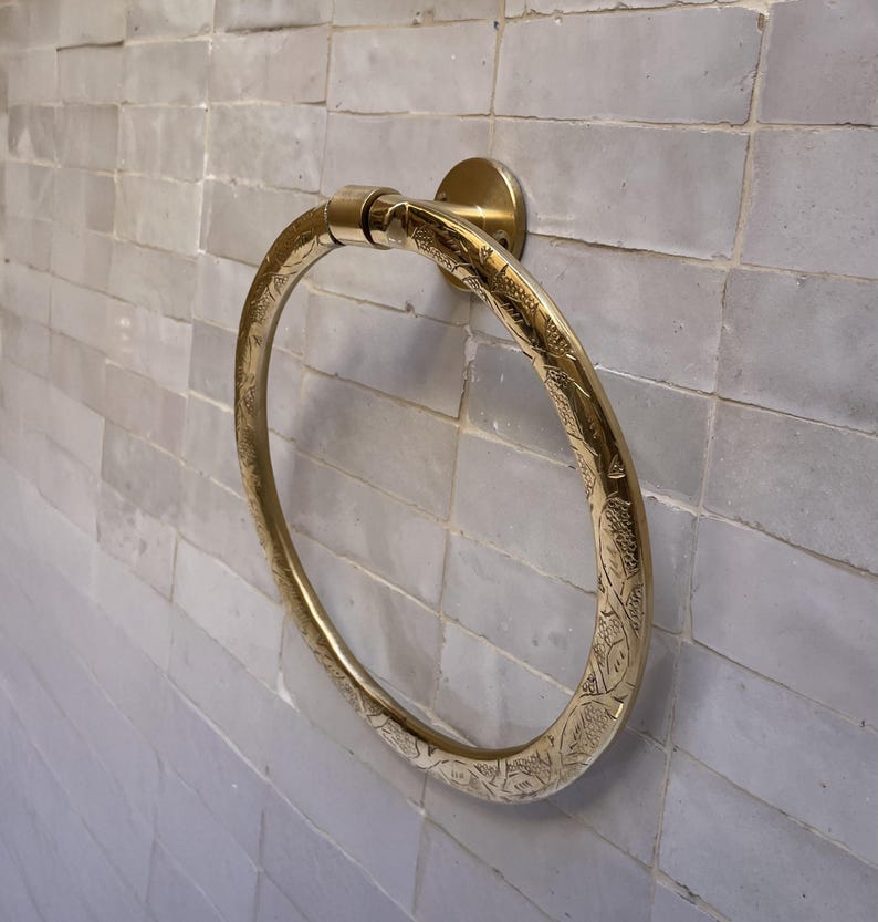 Gold Moroccan Towel Ring