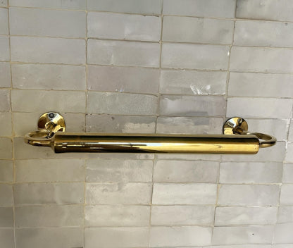 Handcrafted Vintage Wall-Mounted Towel Rail for Luxury Bathrooms
