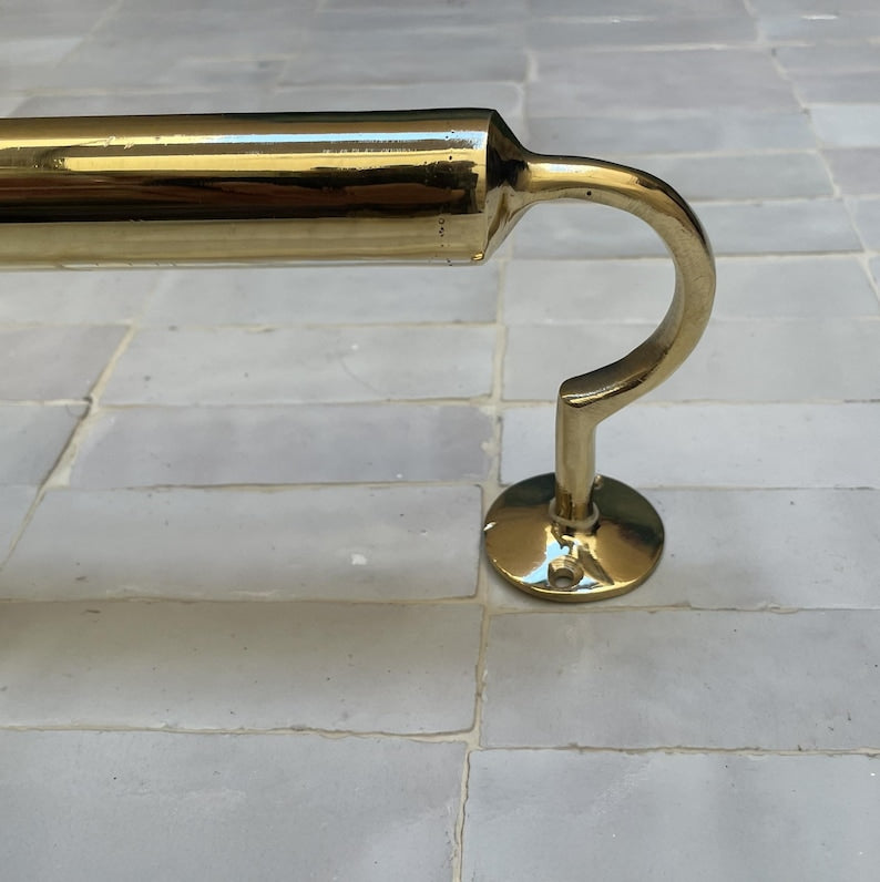Handcrafted Vintage Wall-Mounted Towel Rail for Luxury Bathrooms