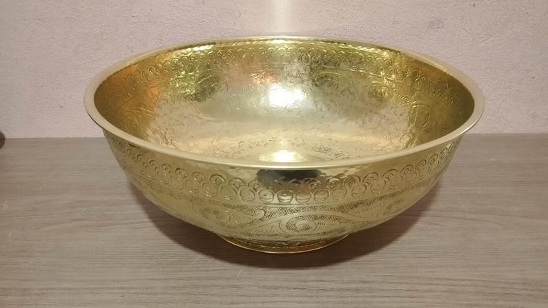 Handmade Engraved Bronze Sink
